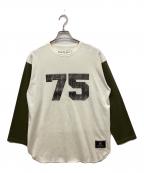 NIGEL CABOURNナイジェルケーボン）の古着「BIOGRAPHY BOOK TEE/バイオグラフィーブックティー」｜アイボリー