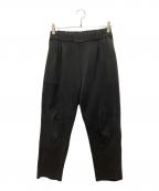 BLUE BLUEブルーブルー）の古着「スーパーヘビーテンジク 2タック テーパードパンツ」｜ブラック