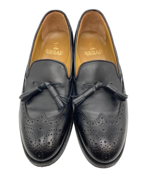 REGAL（リーガル）REGAL (リーガル) タッセルローファー ブラック サイズ:24.5の古着・服飾アイテム