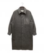SUPERTHANKSスーパーサンクス）の古着「LONG SHIRT COAT/ロングシャツコート」｜グレー