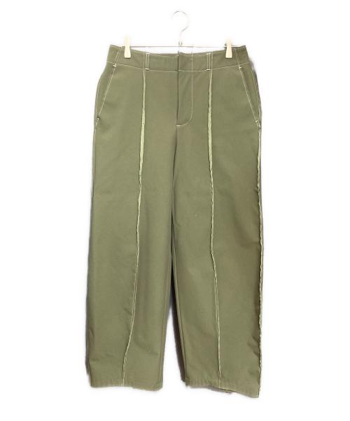digawel（ディガウェル）digawel (ディガウェル) Cut-off Pants/カットオフパンツ グリーン サイズ:3の古着・服飾アイテム