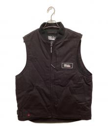 FIRST DOWN（ファーストダウン）の古着「難燃ダックベスト」｜ブラック