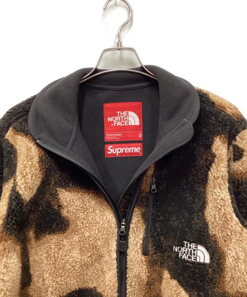 SUPREME（シュプリーム）SUPREME (シュプリーム) THE NORTH FACE (ザ ノース フェイス) Bleached Denim Print Fleece Jacket ブラック サイズ:Sの古着・服飾アイテム