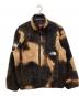 SUPREME（シュプリーム）の古着「Bleached Denim Print Fleece Jacket」｜ブラック