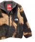 中古・古着 SUPREME (シュプリーム) THE NORTH FACE (ザ ノース フェイス) Bleached Denim Print Fleece Jacket ブラック サイズ:S：35000円