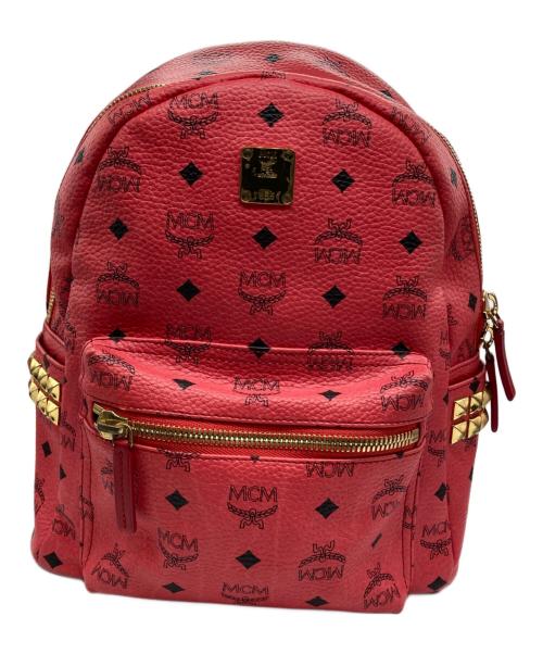 MCM（エムシーエム）MCM (エムシーエム) サイドスタッズバックパック ピンクの古着・服飾アイテム