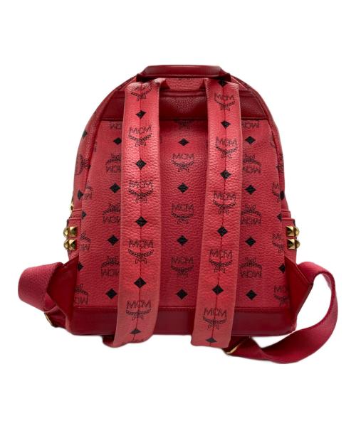 MCM（エムシーエム）MCM (エムシーエム) サイドスタッズバックパック ピンクの古着・服飾アイテム