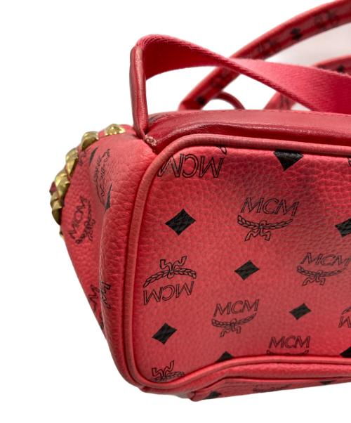 MCM（エムシーエム）MCM (エムシーエム) サイドスタッズバックパック ピンクの古着・服飾アイテム