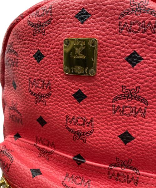 MCM（エムシーエム）MCM (エムシーエム) サイドスタッズバックパック ピンクの古着・服飾アイテム