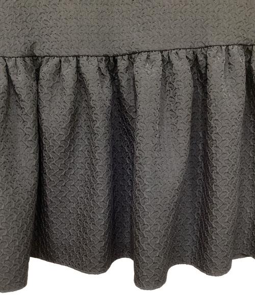 BALLSEY（ボールジィ）BALLSEY (ボールジィ) ペイズリーマトラッセ ペプラムブラウス ブラック サイズ:36の古着・服飾アイテム