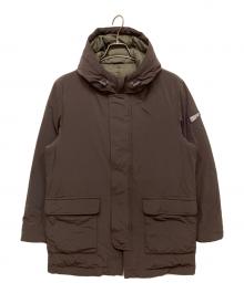 PAPAS PLUS（パパスプラス）の古着「ダウンコート」｜ブラウン