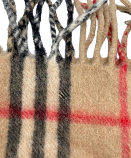 BURBERRY（バーバリー）BURBERRY (バーバリー) ノバチェックカシミヤ混マフラー ベージュの古着・服飾アイテム
