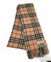 BURBERRY（バーバリー）の古着「ノバチェックカシミヤ混マフラー」｜ベージュ
