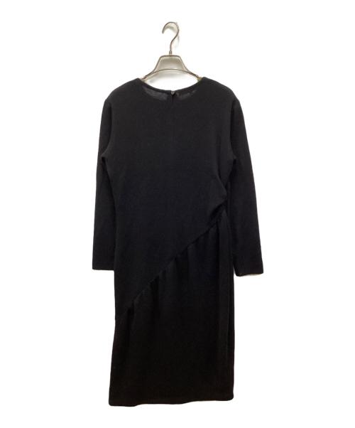 Christian Dior（クリスチャン ディオール）Christian Dior (クリスチャン ディオール) パネル切替ニットワンピース ブラック サイズ:Mの古着・服飾アイテム