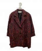 Christian Diorクリスチャン ディオール）の古着「3Bジャガードテーラードジャケット」｜レッド