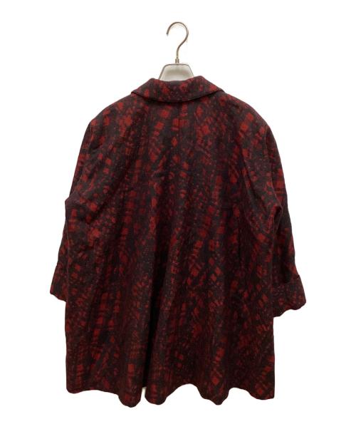 Christian Dior（クリスチャン ディオール）Christian Dior (クリスチャン ディオール) 3Bジャガードテーラードジャケット レッド サイズ:表記無の古着・服飾アイテム