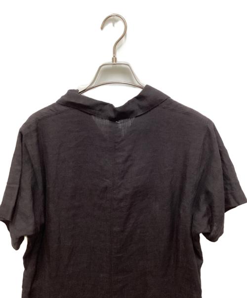 BEAUTY&YOUTH UNITED ARROWS（ビューティーアンドユースユナイテッドアローズ）BEAUTY&YOUTH UNITED ARROWS (ビューティーアンドユースユナイテッドアローズ) オープンカラー シャツワンピース ブラック サイズ:Sの古着・服飾アイテム