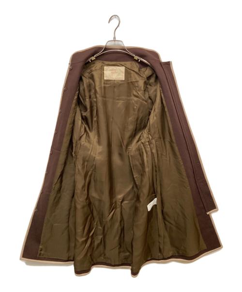 Sybilla（シビラ）Sybilla (シビラ) サークル刺繍スタンドカラーコート ブラウン サイズ:Mの古着・服飾アイテム