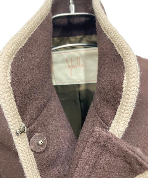 Sybilla（シビラ）Sybilla (シビラ) サークル刺繍スタンドカラーコート ブラウン サイズ:Mの古着・服飾アイテム