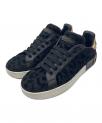 ）の古着「Tricolor Lurex Velvet Leopard Portofino Sneakers/レオパードスニーカー」｜ブラック