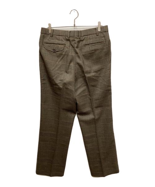 Burberry's（バーバリー）Burberry's (バーバリーズ) チェック柄スラックス ブラウン サイズ:38の古着・服飾アイテム
