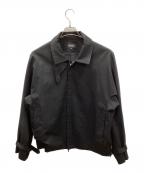 ATTACHMENTアタッチメント）の古着「ウールギャバジンフライトジャケット」｜ブラック