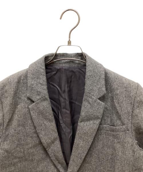 UNDERCOVER（アンダーカバー）UNDERCOVER (アンダーカバー) ウールフラノバックプリントチェスターコート グレー サイズ:2の古着・服飾アイテム