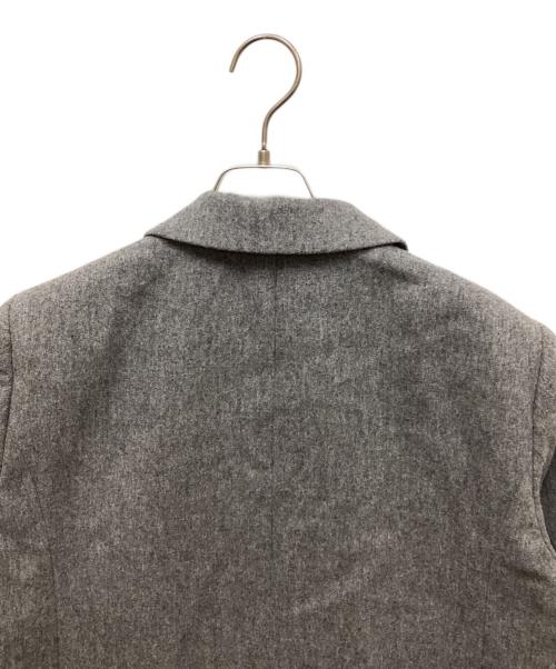UNDERCOVER（アンダーカバー）UNDERCOVER (アンダーカバー) ウールフラノバックプリントチェスターコート グレー サイズ:2の古着・服飾アイテム