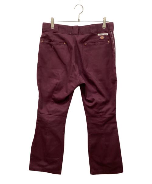 Rebuild by Needles（リビルドバイニードルス）Rebuild by Needles (リビルドバイニードルス) 再構築フレアパンツ レッド サイズ:Mの古着・服飾アイテム