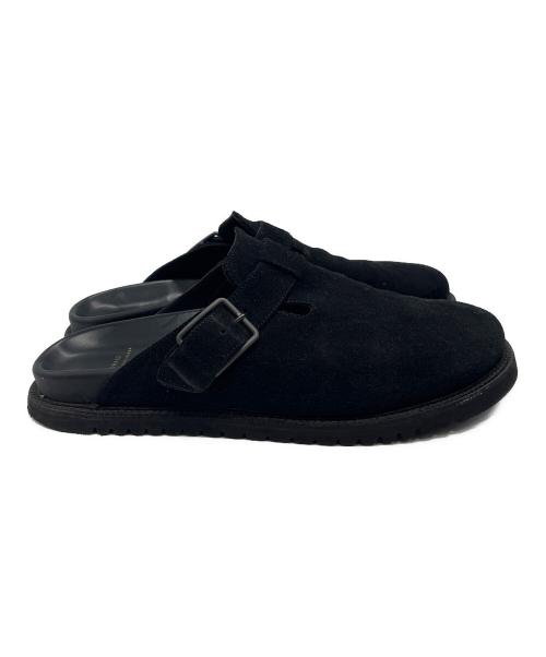 SLOW&CO（スロウアンドコー）SLOW&CO (スロウアンドコー) cross sandal/suede/クロスサンダル（スウェード） ブラック サイズ:43の古着・服飾アイテム