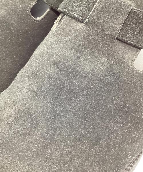 SLOW&CO（スロウアンドコー）SLOW&CO (スロウアンドコー) cross sandal/suede/クロスサンダル（スウェード） ブラック サイズ:43の古着・服飾アイテム