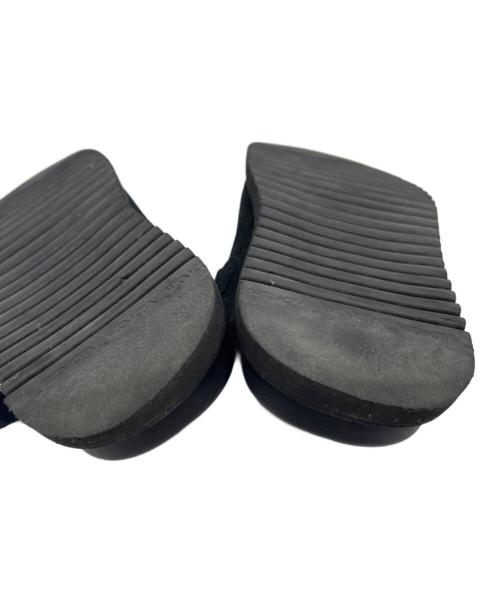 SLOW&CO（スロウアンドコー）SLOW&CO (スロウアンドコー) cross sandal/suede/クロスサンダル（スウェード） ブラック サイズ:43の古着・服飾アイテム