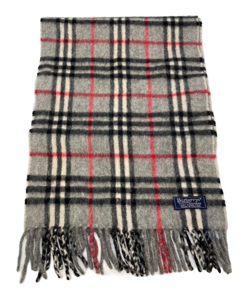Burberry's（バーバリー）Burberry's (バーバリーズ) カシミヤマフラー グレーの古着・服飾アイテム