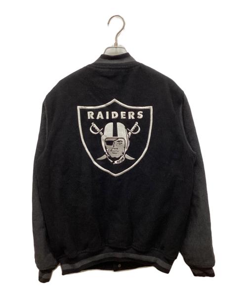 NFL（エヌエフエル）NFL (エヌエフエル) チームロゴスタジャン ブラック サイズ:Mの古着・服飾アイテム