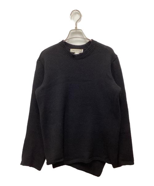 COMME des GARCONS SHIRT（コムデギャルソンシャツ）COMME des GARCONS SHIRT (コムデギャルソンシャツ) アシメニット ブラック サイズ:Sの古着・服飾アイテム