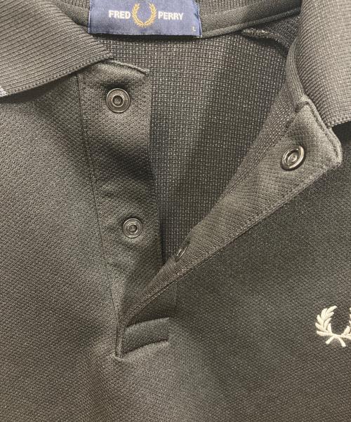 FRED PERRY（フレッドペリー）FRED PERRY (フレッドペリー) TRICOT L/S PIQUE SHIRT ブラック サイズ:Lの古着・服飾アイテム