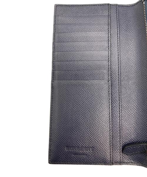 BURBERRY（バーバリー）BURBERRY (バーバリー) 長財布 ネイビーの古着・服飾アイテム