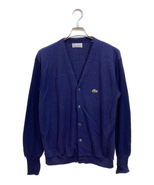 IZOD LACOSTE（アイゾッド ラコステ）IZOD LACOSTE (アイゾッド ラコステ) アクリルニットカーディガン ブルー サイズ:XLの古着・服飾アイテム