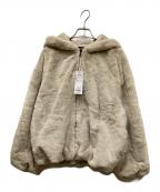 ANNE COQUINEアンコキーヌ）の古着「フェイクファージャケット」｜ベージュ