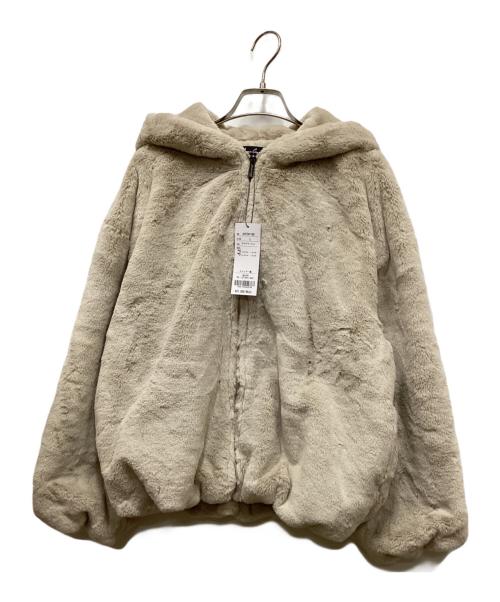 ANNE COQUINE（アンコキーヌ）ANNE COQUINE (アンコキーヌ) フェイクファージャケット ベージュ サイズ:L 未使用品の古着・服飾アイテム