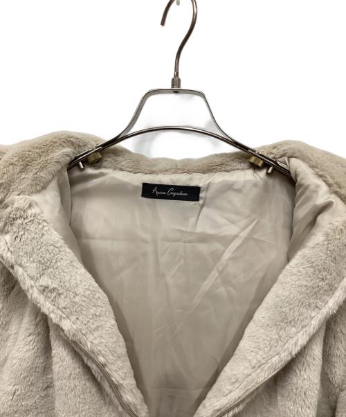 ANNE COQUINE（アンコキーヌ）ANNE COQUINE (アンコキーヌ) フェイクファージャケット ベージュ サイズ:L 未使用品の古着・服飾アイテム