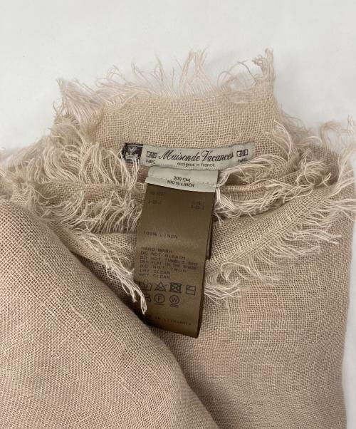 Maison de Vacances（メゾンドバカンス）Maison de Vacances (メゾンドバカンス) ストール ベージュの古着・服飾アイテム