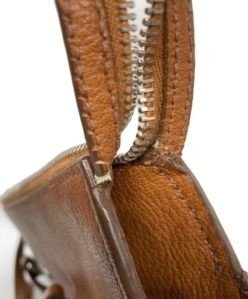 MIU MIU（ミュウミュウ）MIU MIU (ミュウミュウ) 2WAYバッグMADRAS  ブラウンの古着・服飾アイテム