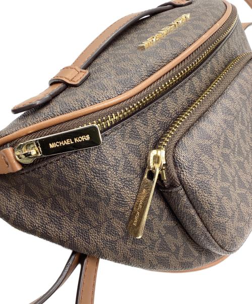MICHAEL KORS（マイケル・コース）MICHAEL KORS (マイケルコース) ウエストポーチ エリン ブラウンの古着・服飾アイテム