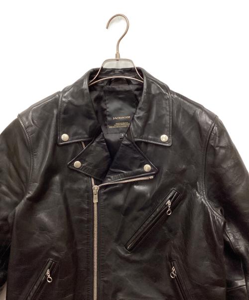 JACKROSE（ジャックローズ）JACKROSE (ジャックローズ) ホースオイルレザー ダブルライダース ブラック サイズ:3の古着・服飾アイテム