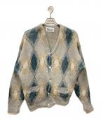 J.S HOMESTEADジャーナルスタンダード ホームステッド）の古着「アーガイル柄モヘヤカーディガン」｜グリーン