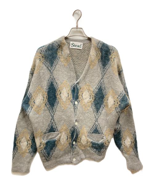 J.S HOMESTEAD（ジャーナルスタンダード ホームステッド）J.S HOMESTEAD (ジャーナルスタンダード ホームステッド) アーガイル柄モヘヤカーディガン グリーン サイズ:Mの古着・服飾アイテム