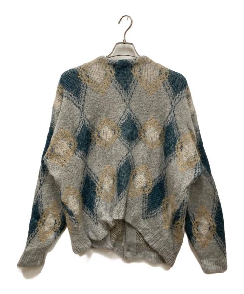 J.S HOMESTEAD（ジャーナルスタンダード ホームステッド）J.S HOMESTEAD (ジャーナルスタンダード ホームステッド) アーガイル柄モヘヤカーディガン グリーン サイズ:Mの古着・服飾アイテム