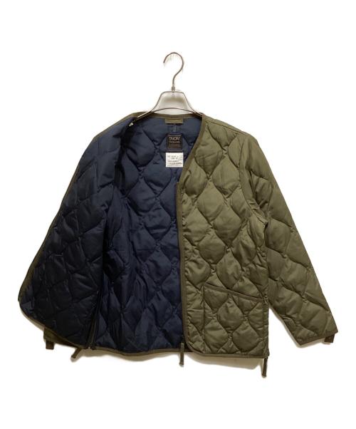 TAION（タイオン）TAION (タイオン) キルティングジャケット カーキ サイズ:XLの古着・服飾アイテム