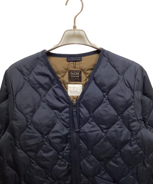 TAION（タイオン）TAION (タイオン) キルティングジャケット ネイビー サイズ:XLの古着・服飾アイテム